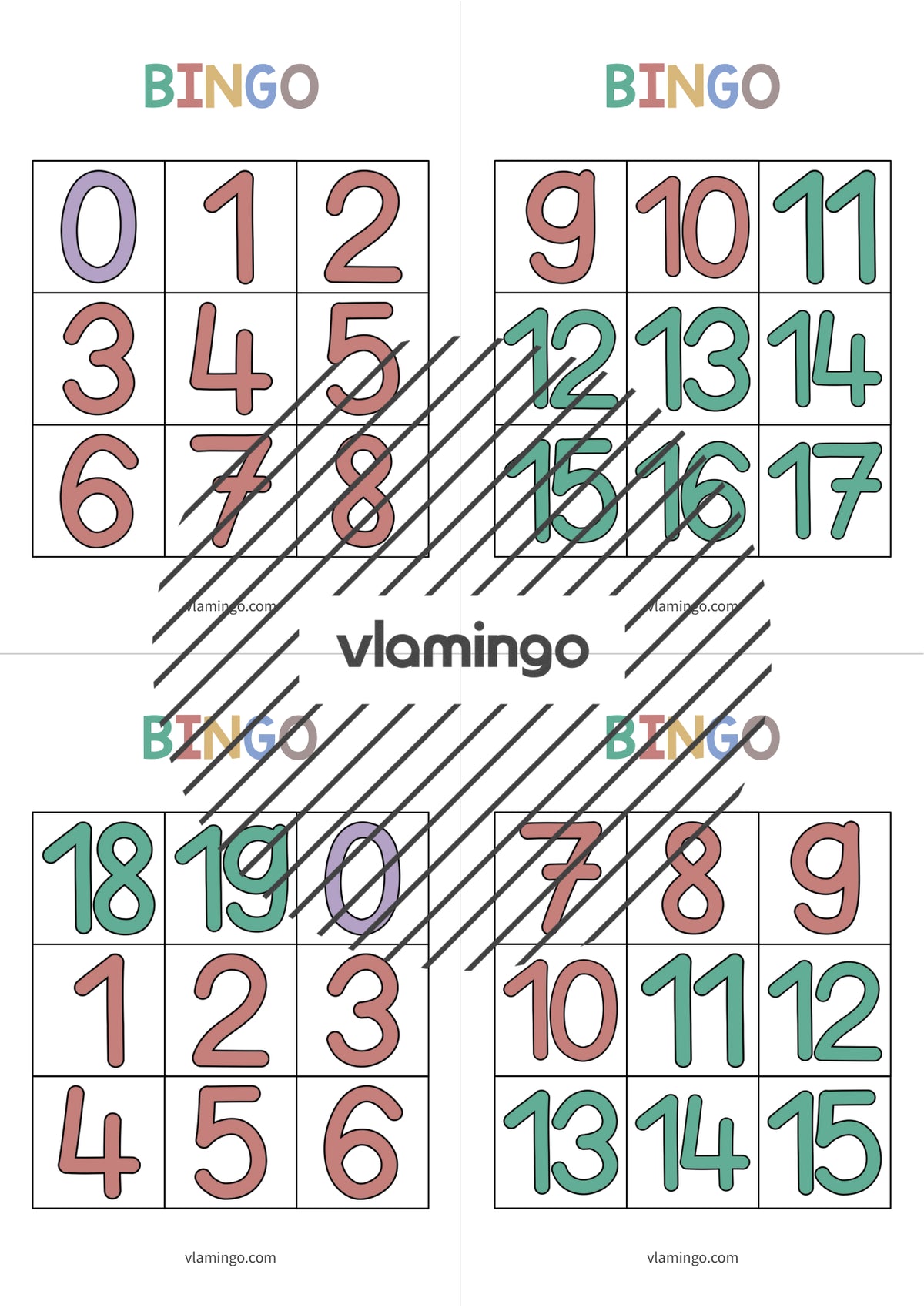de englisch numbers bingo 005