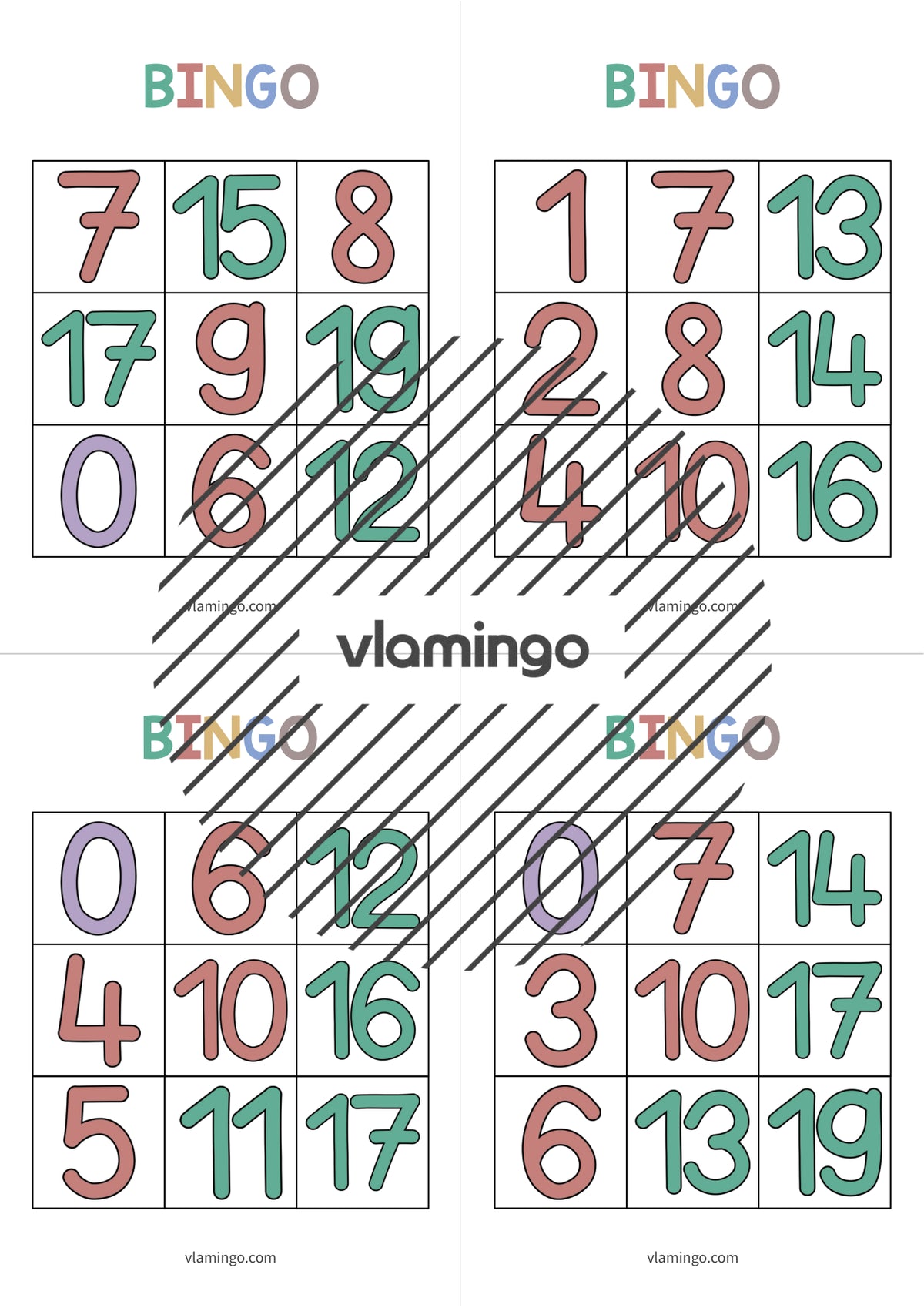 de englisch numbers bingo 009