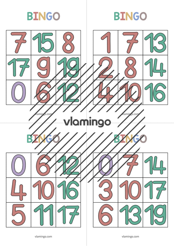 de englisch numbers bingo 009