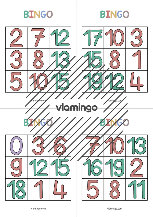 de englisch numbers bingo 010