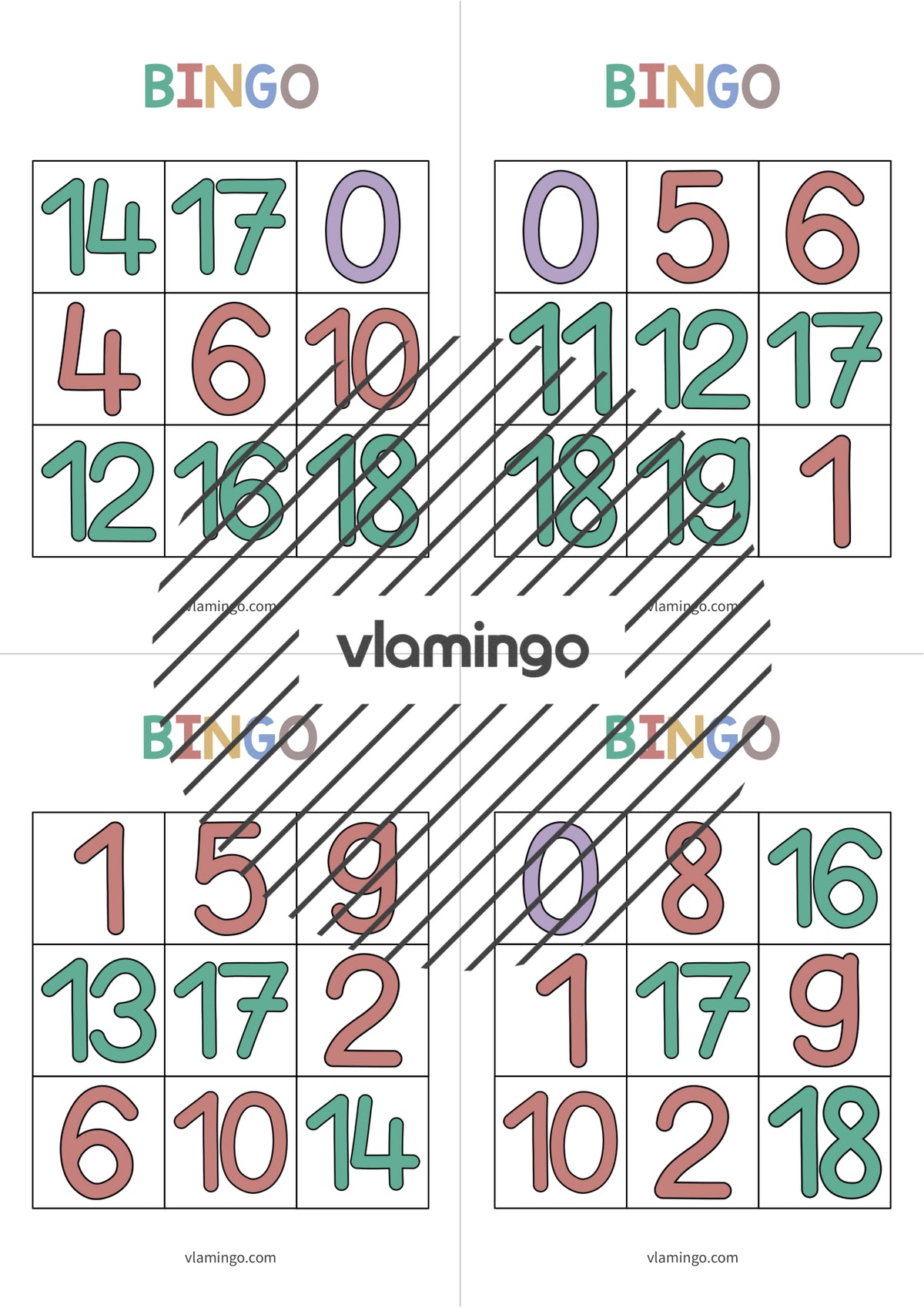 de englisch numbers bingo 011