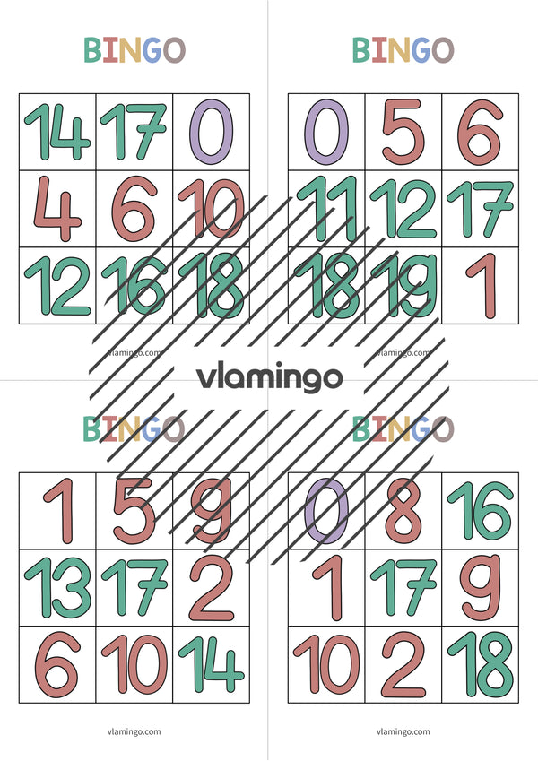 de englisch numbers bingo 011