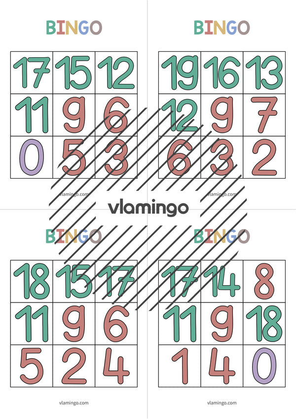 de englisch numbers bingo 012