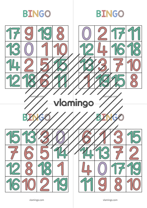 de englisch numbers bingo 019