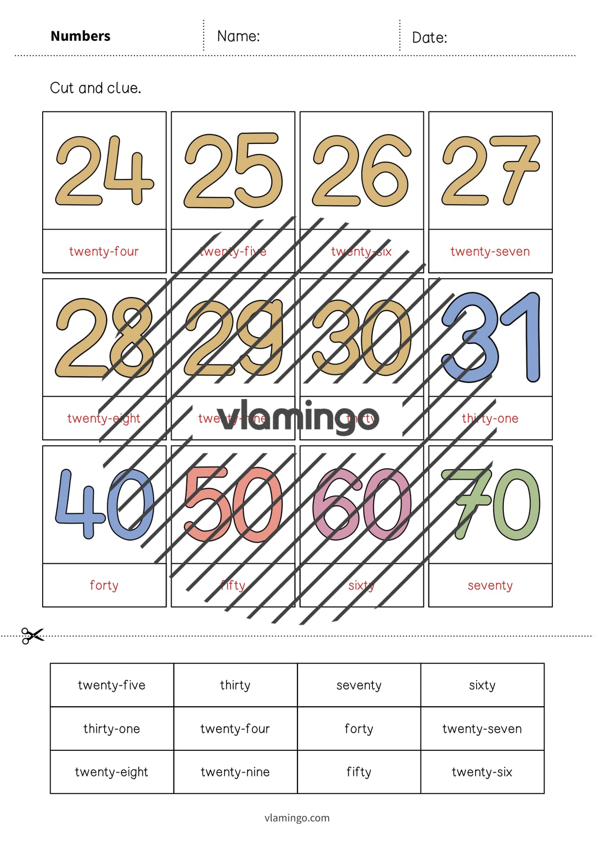 de englisch numbers cut and glue 009