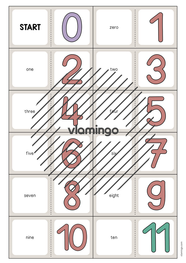 de englisch numbers domino 003