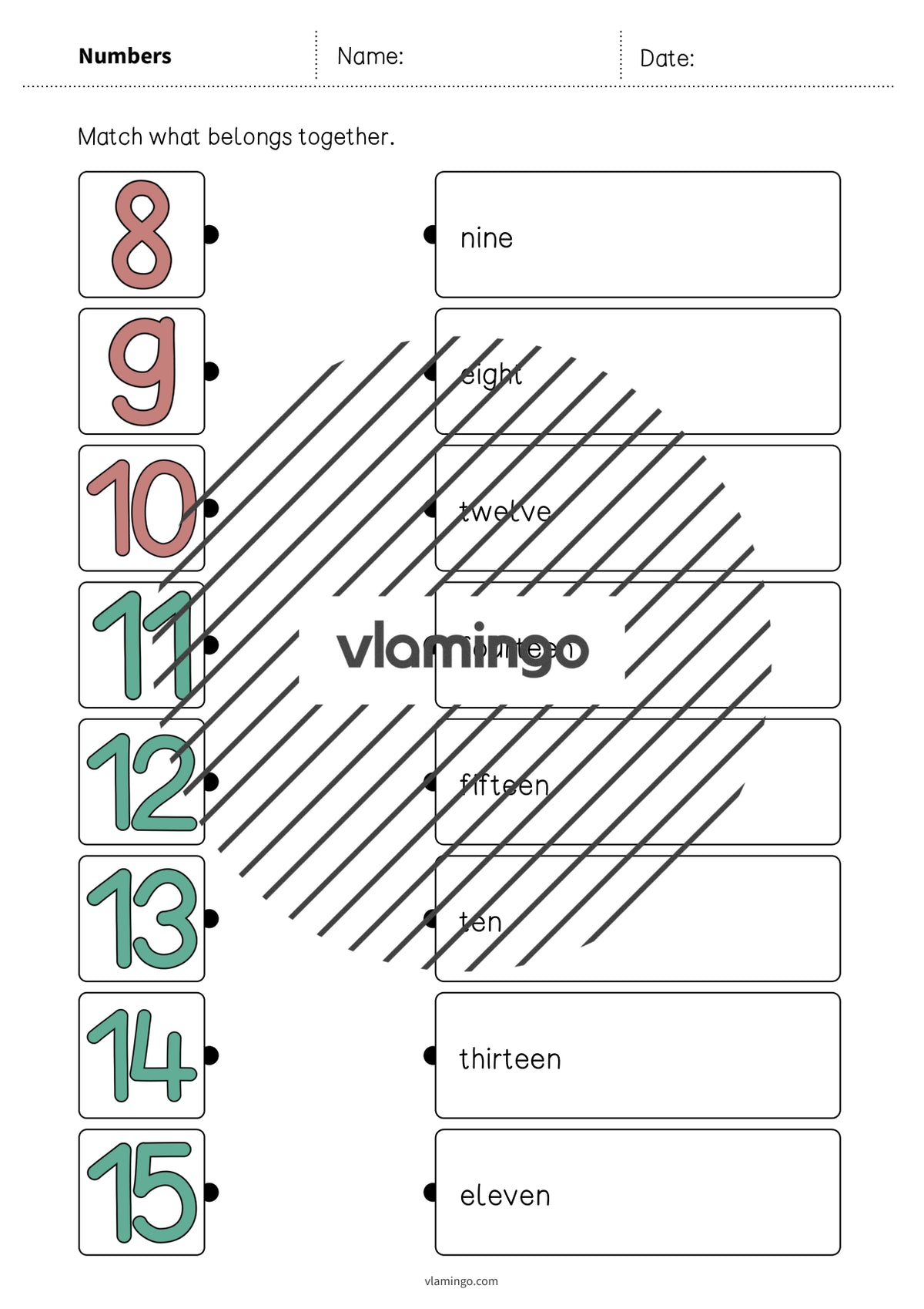 de englisch numbers draw the lines 2 004