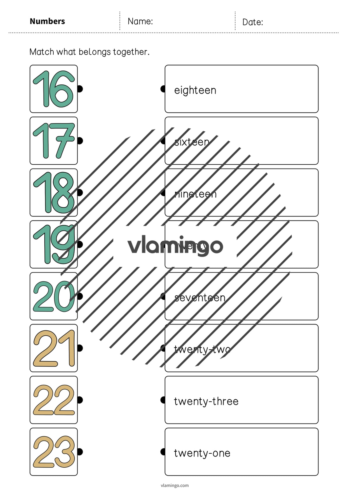 de englisch numbers draw the lines 2 005