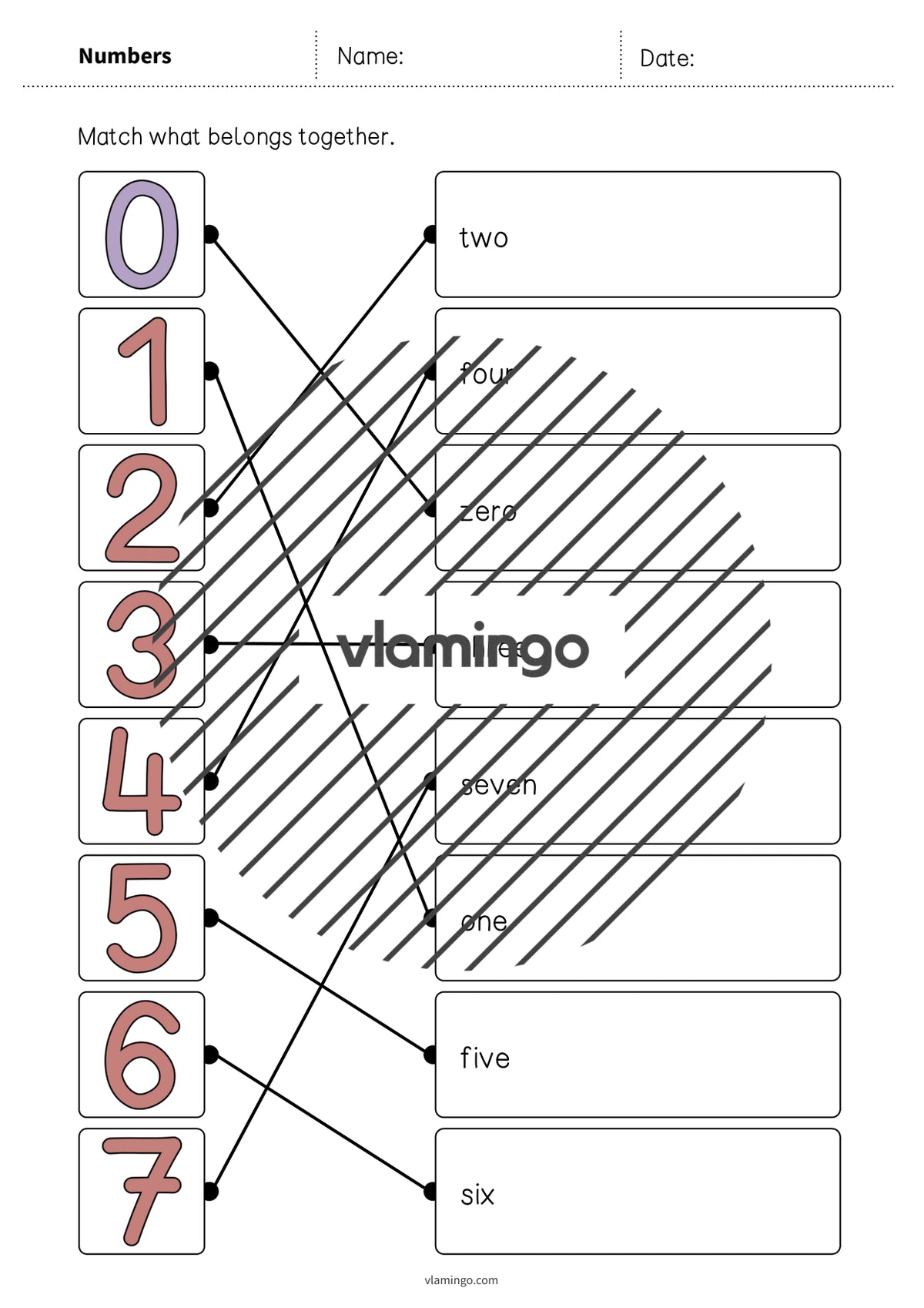 de englisch numbers draw the lines 2 008