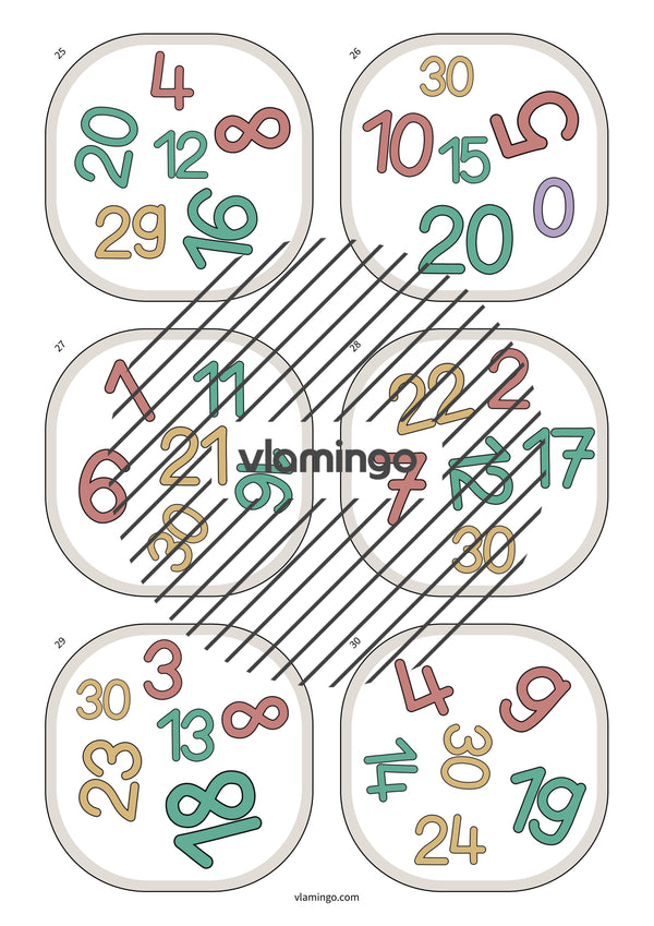 de englisch numbers match 009