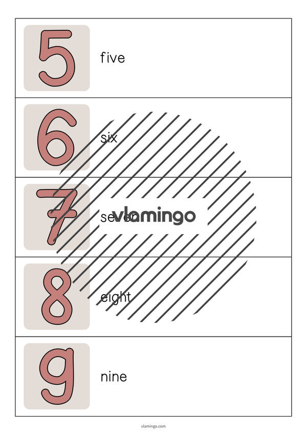de englisch numbers running dictation 004