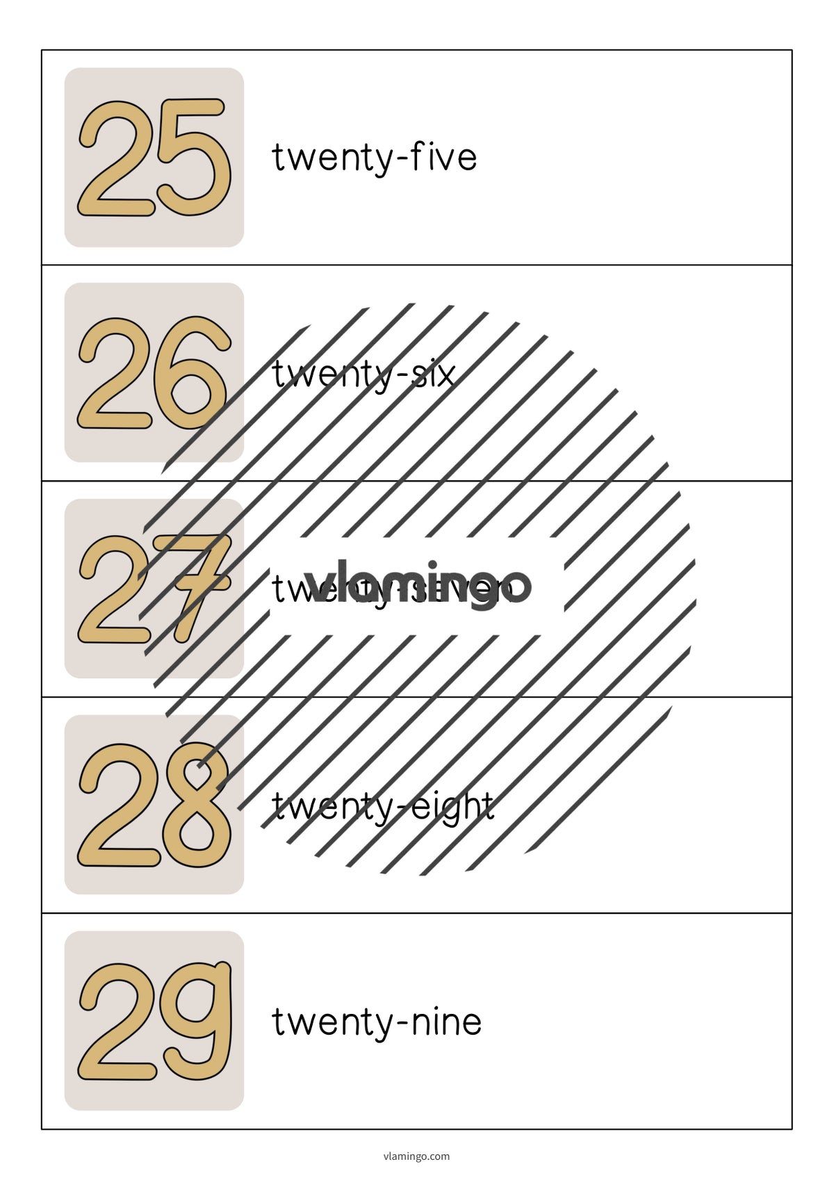 de englisch numbers running dictation 008