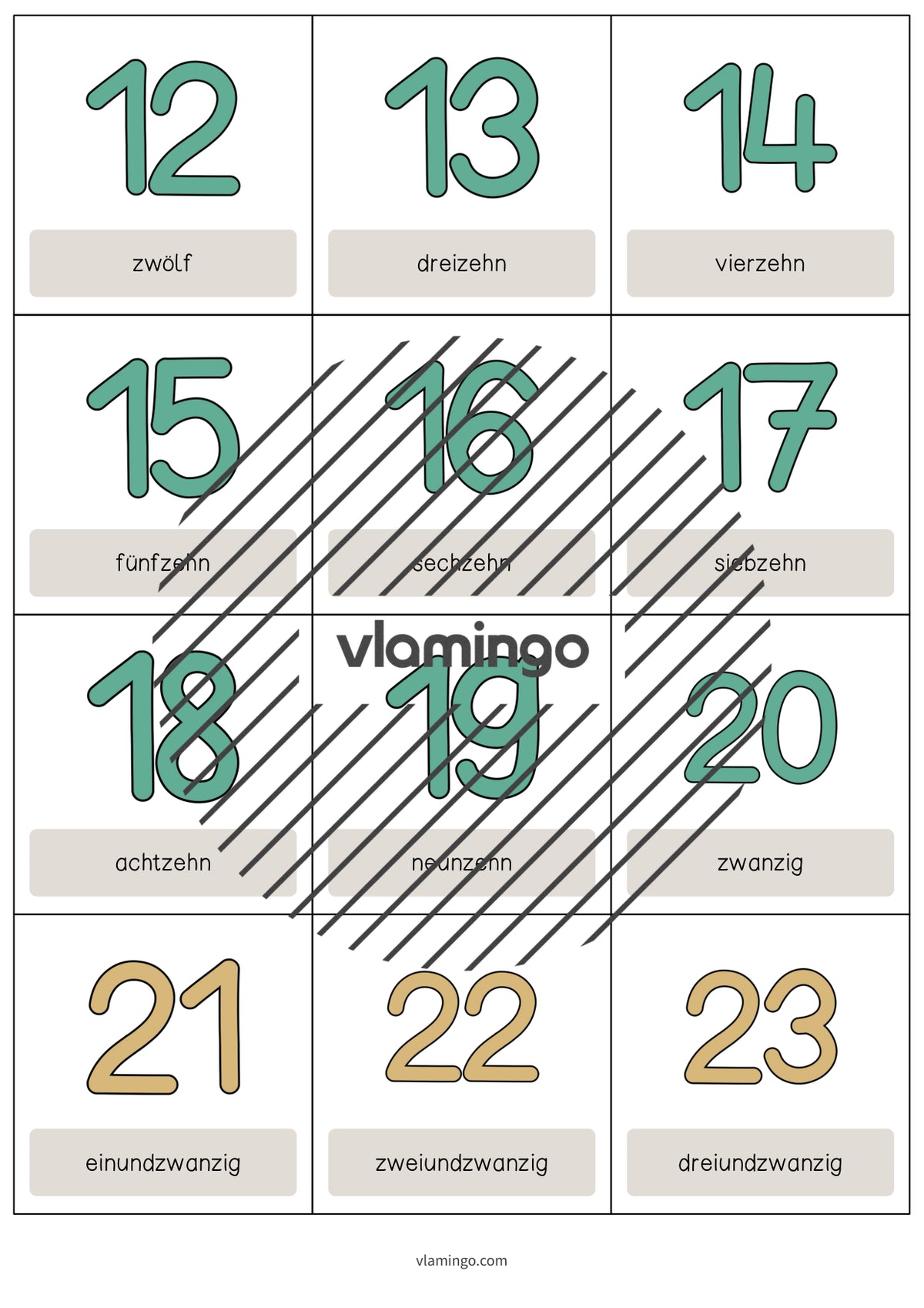 de englisch numbers vocabulary cards 005