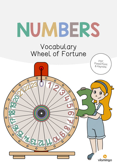 Numbers / Zahlen: Vocabulary Wheel of Fortune (Englisch)