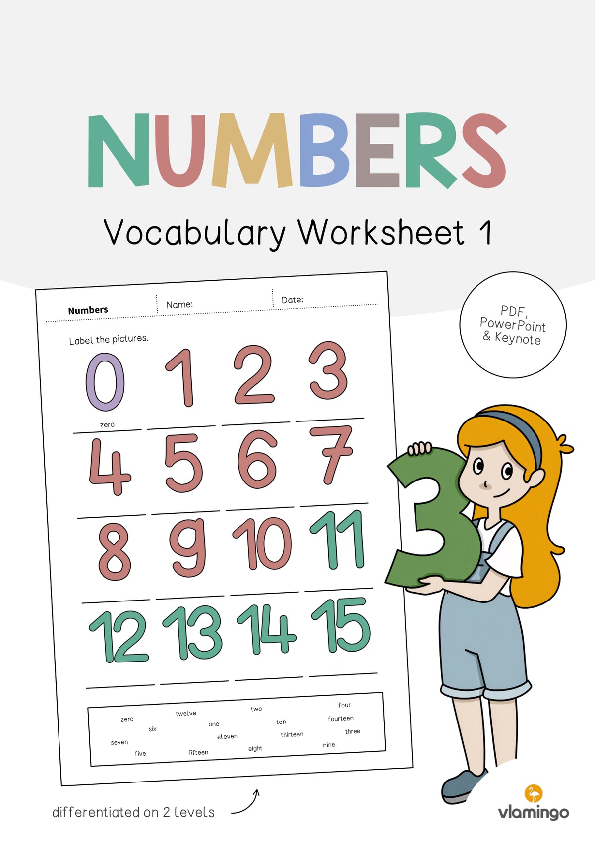 de englisch numbers vocabulary worksheet 1 001