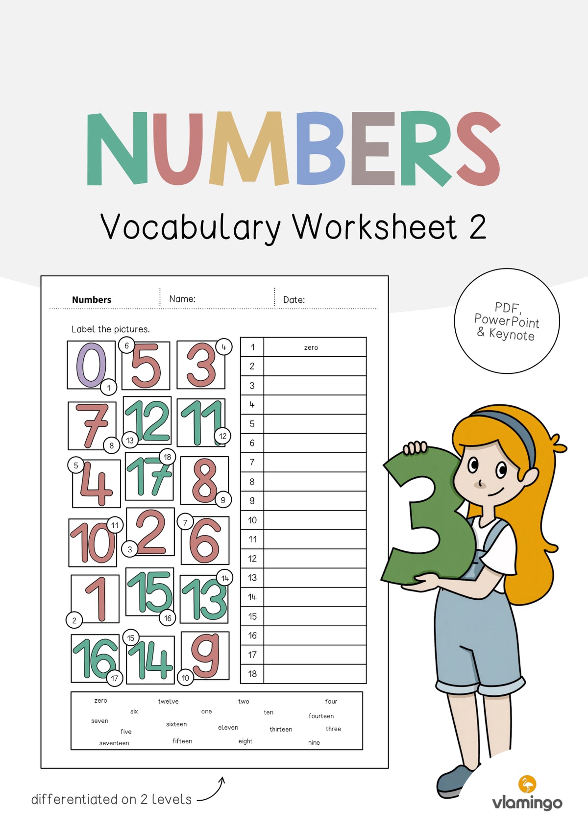 de englisch numbers vocabulary worksheet 2 001