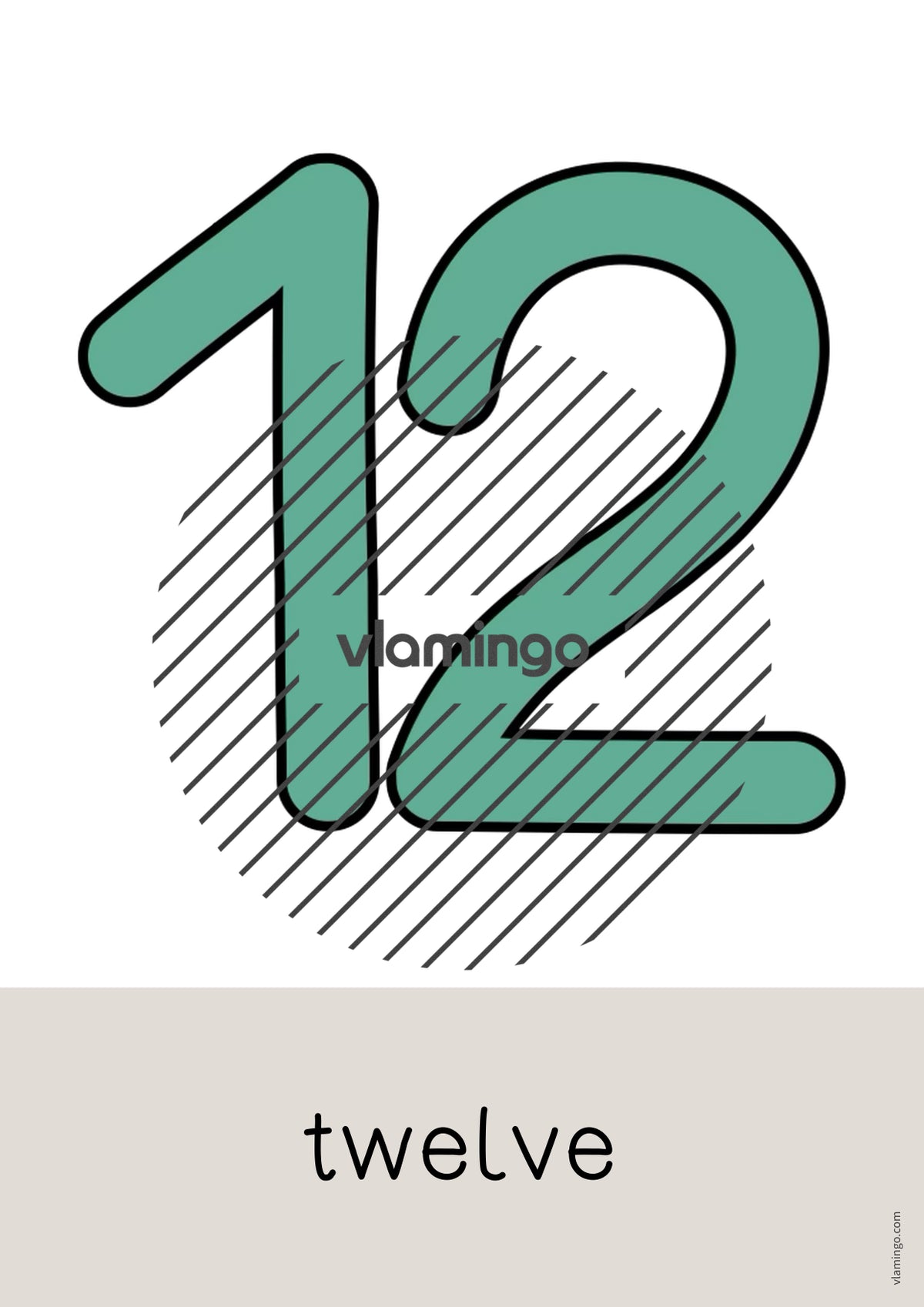 de englisch numbers word and picture cards 015