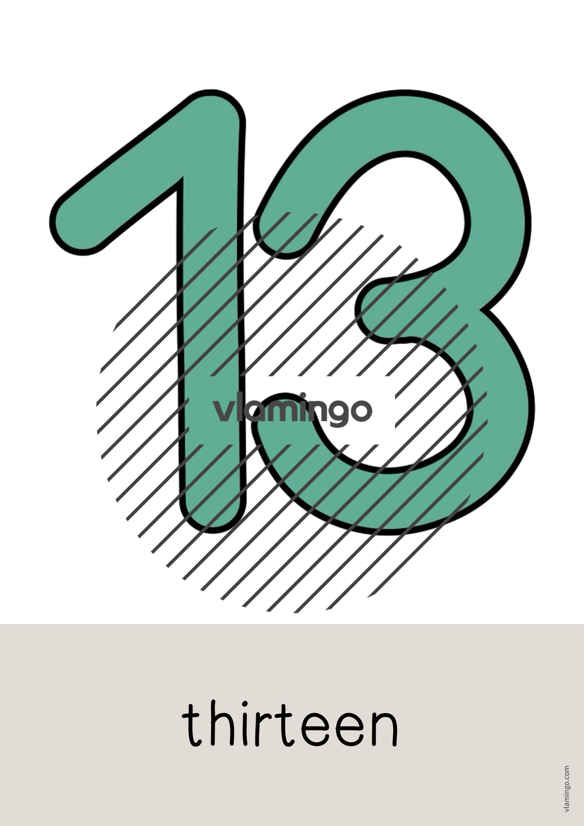 de englisch numbers word and picture cards 016