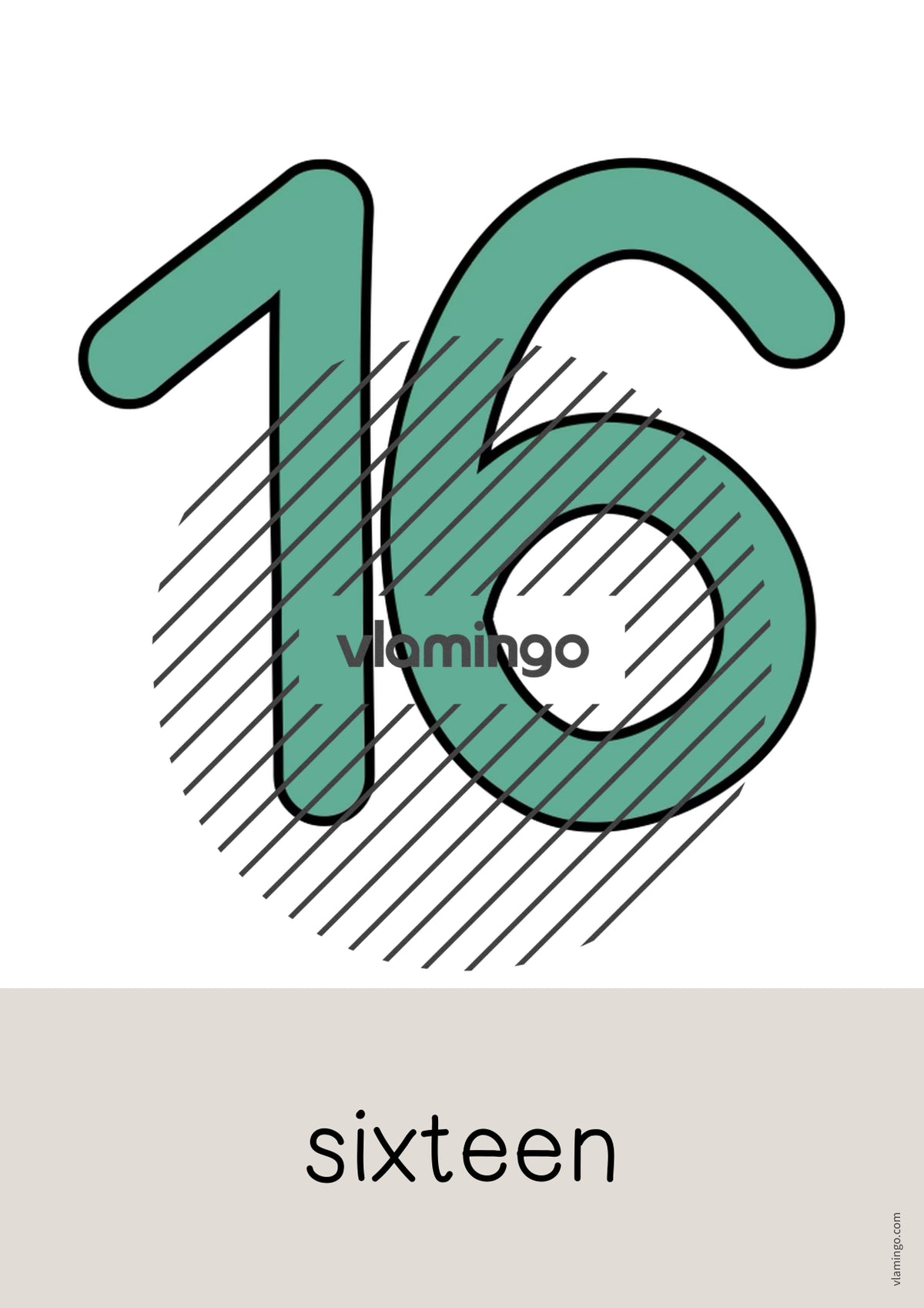 de englisch numbers word and picture cards 019