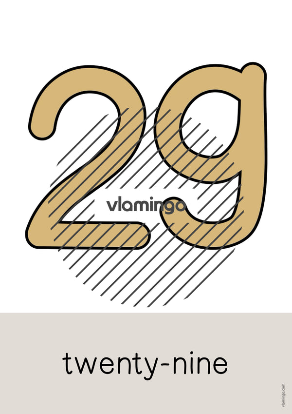 de englisch numbers word and picture cards 032