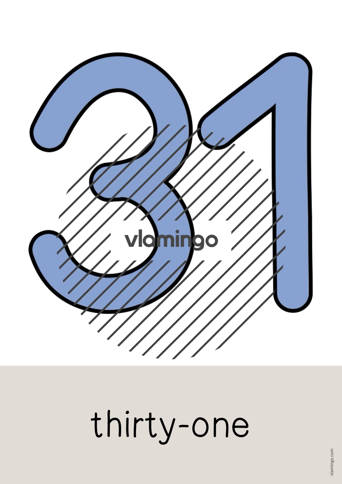 de englisch numbers word and picture cards 034