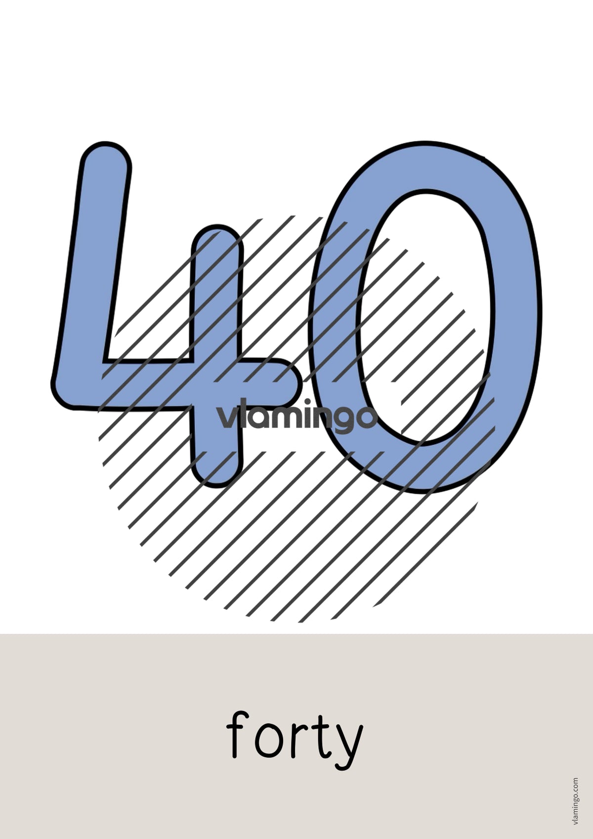 de englisch numbers word and picture cards 035