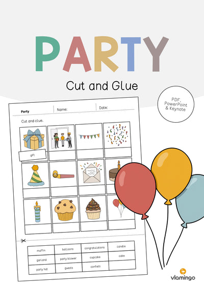 Party: Cut and Glue (Englisch)