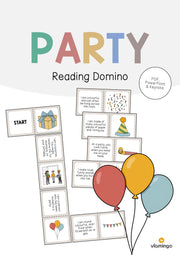 de englisch party reading domino 001
