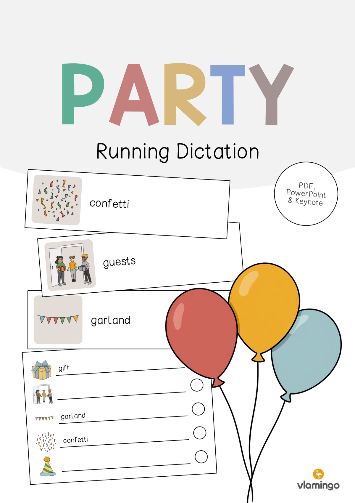 de englisch party running dictation 001