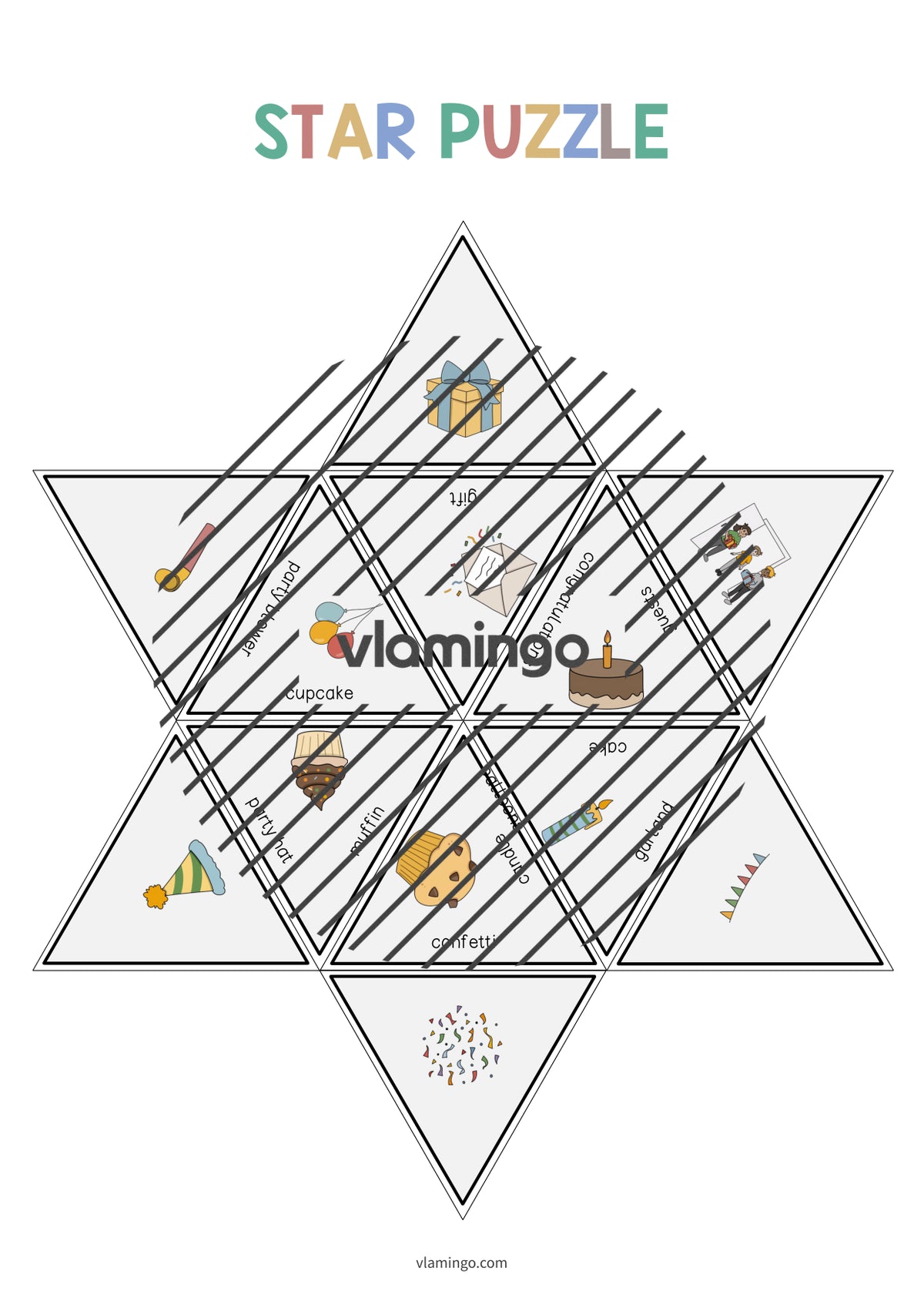 de englisch party star puzzle 008