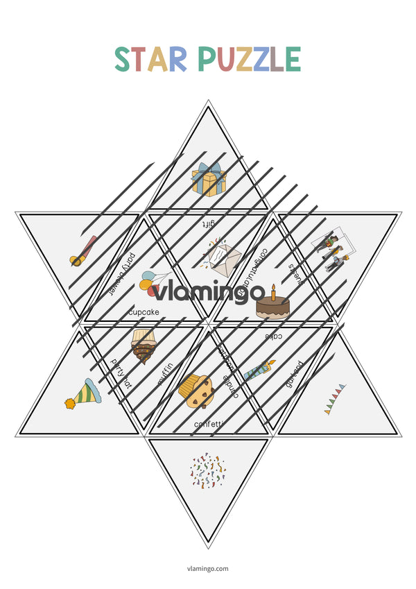 de englisch party star puzzle 008
