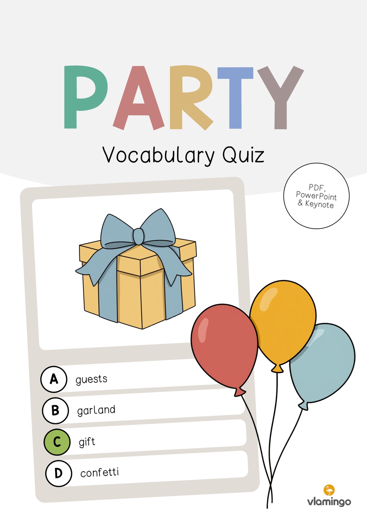 de englisch party vocabulary quiz 001