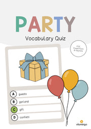 de englisch party vocabulary quiz 001