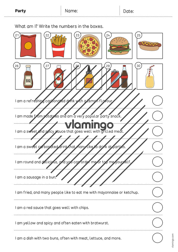 de englisch party what am i worksheet 005