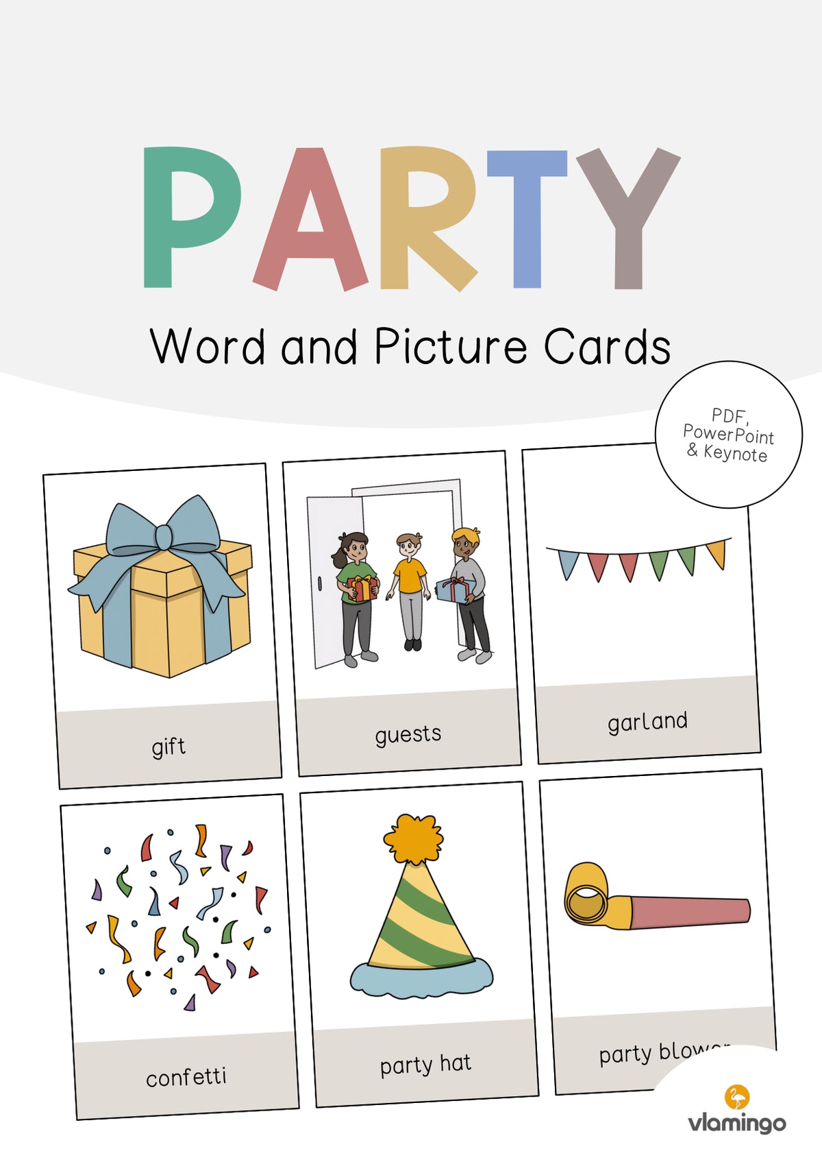 de englisch party word and picture cards 001