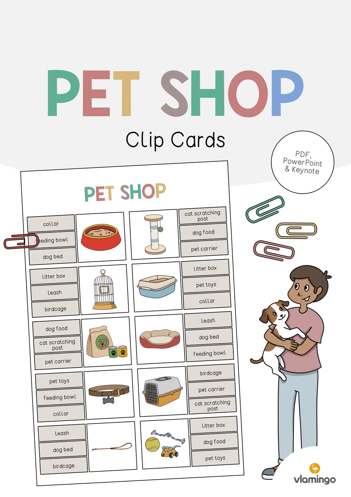 de englisch pet shop clip cards 001