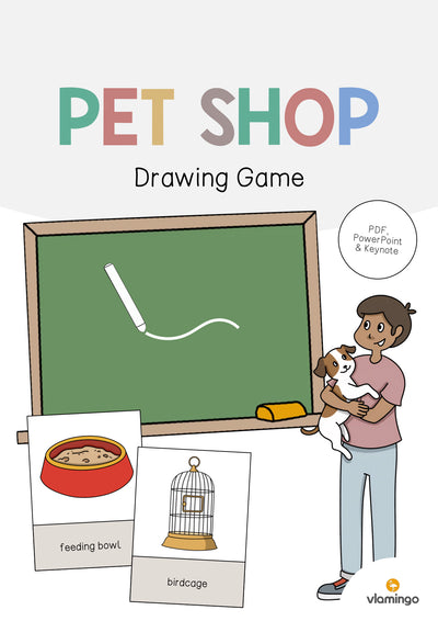 Pet Shop / Tierfachgeschäft: Drawing Game (Englisch)