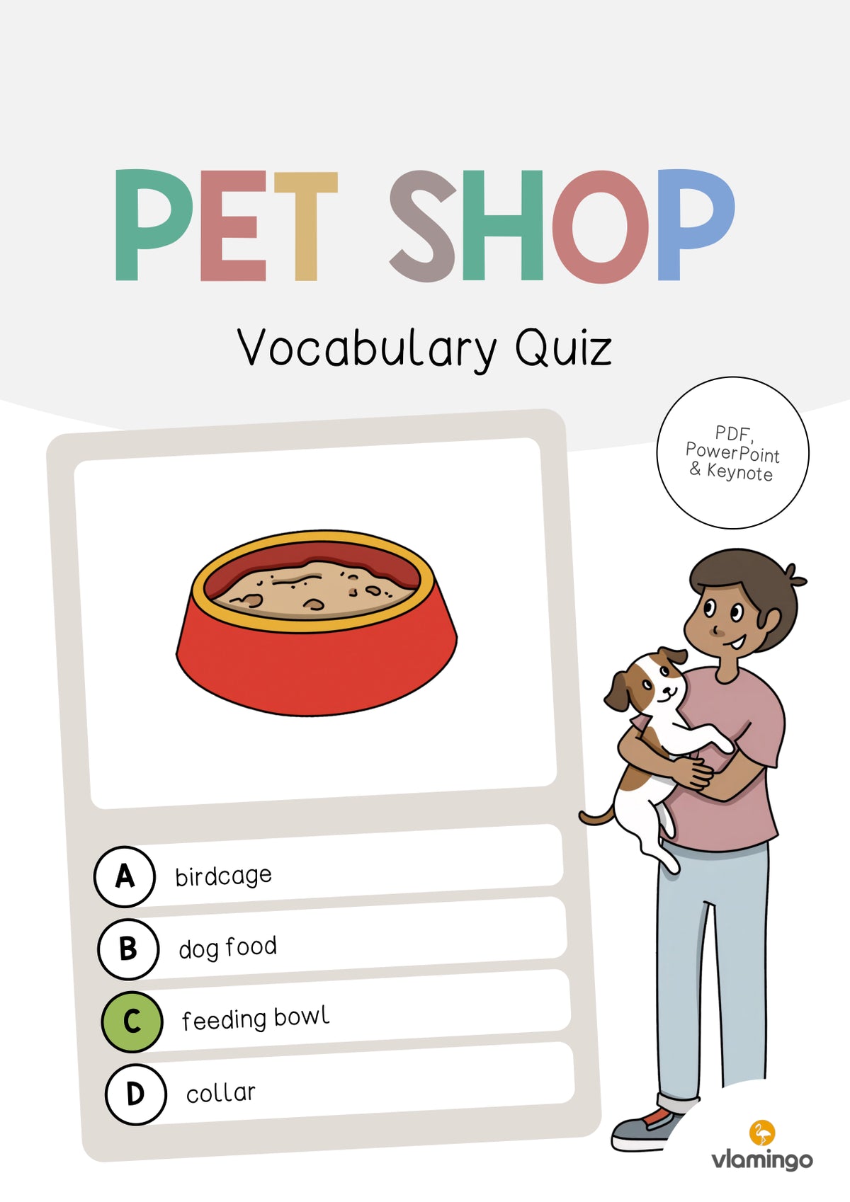 de englisch pet shop vocabulary quiz 001