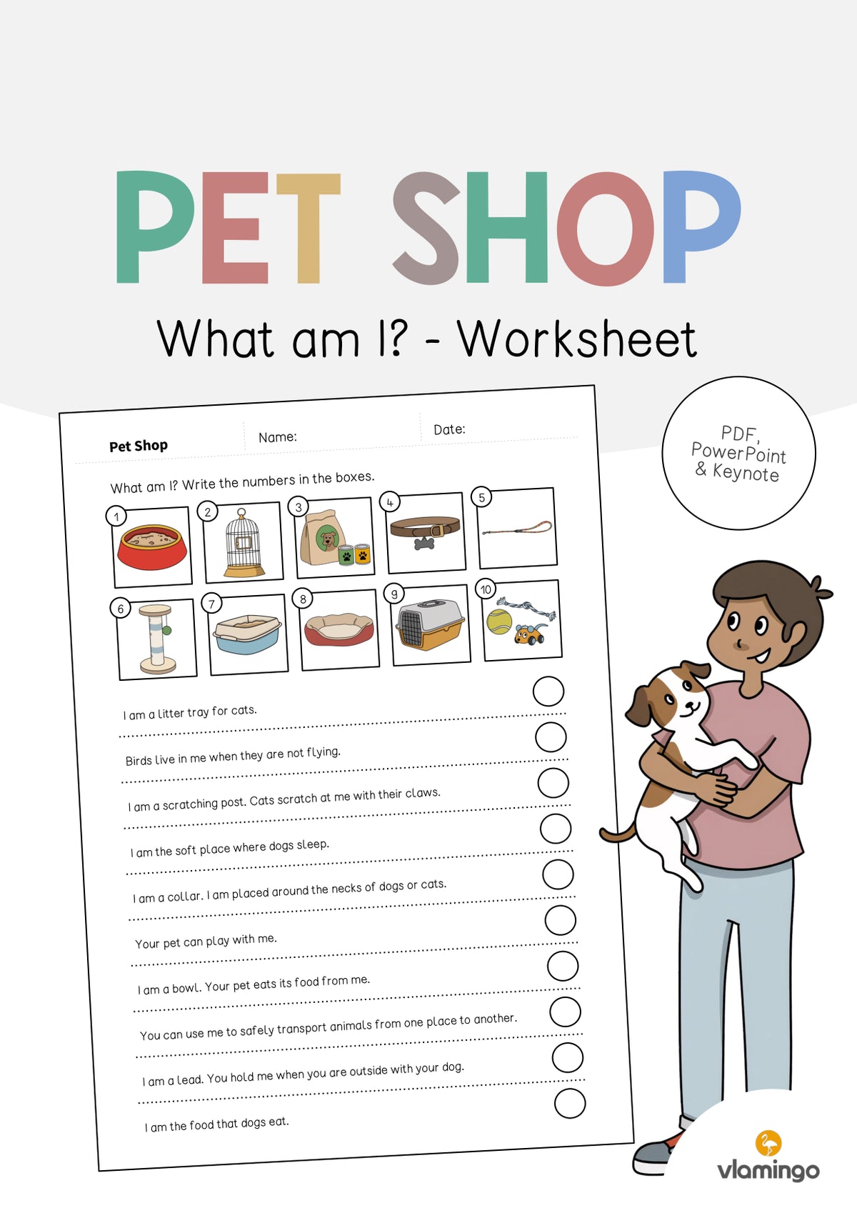 de englisch pet shop what am i worksheet 001