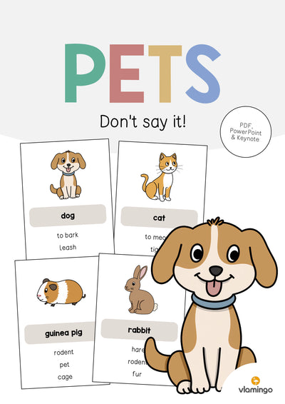 Pets / Haustiere: Don’t say it! (Englisch)