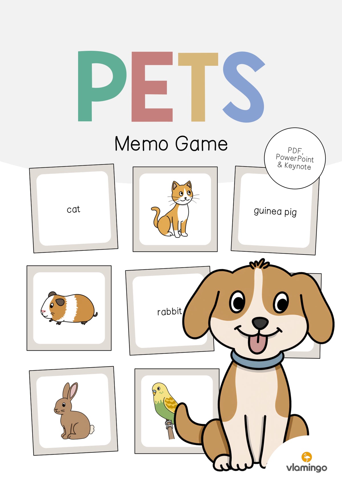 de englisch pets memo game 001