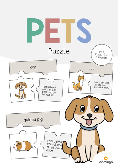 Pets / Haustiere: Puzzle (Englisch)