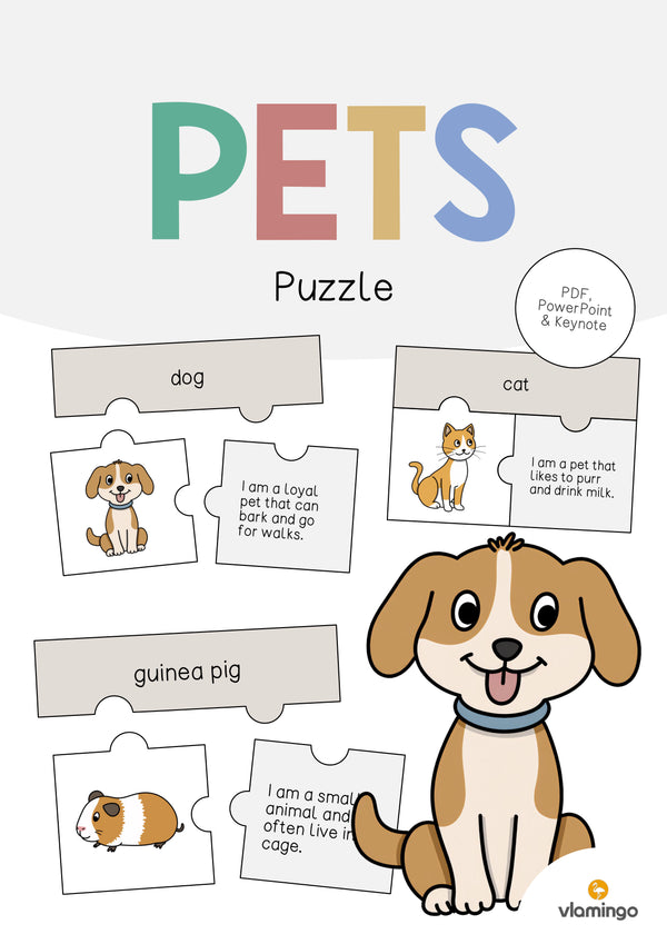 de englisch pets puzzle 001