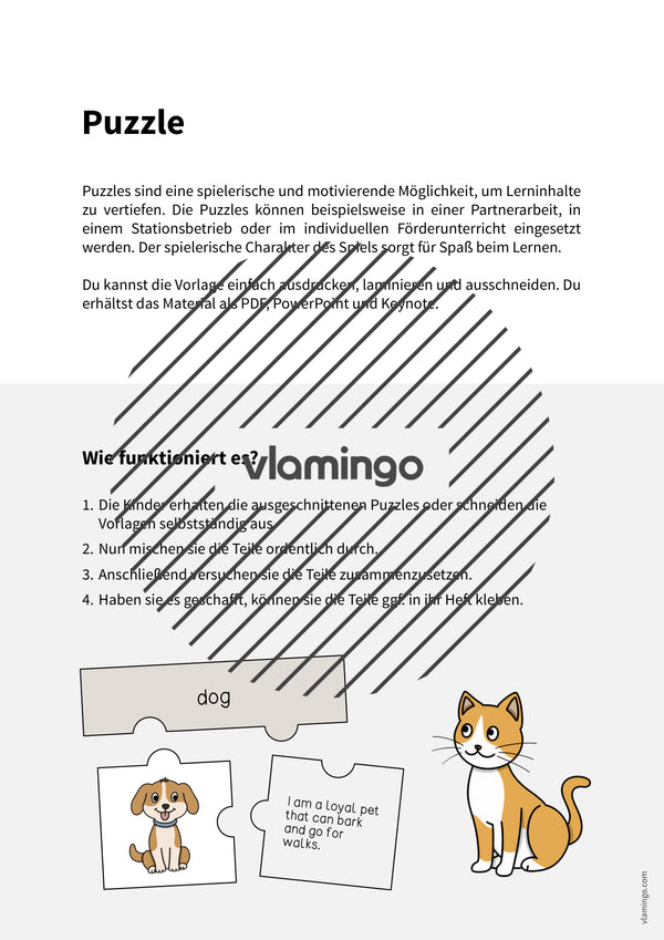 de englisch pets puzzle 002