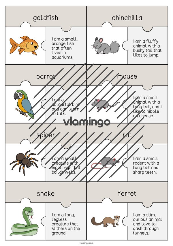 de englisch pets puzzle 004