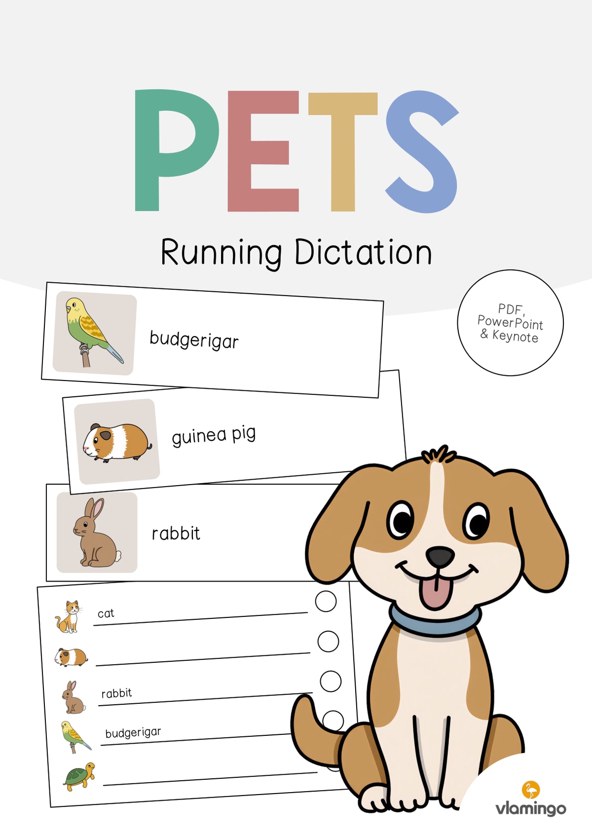 de englisch pets running dictation 001