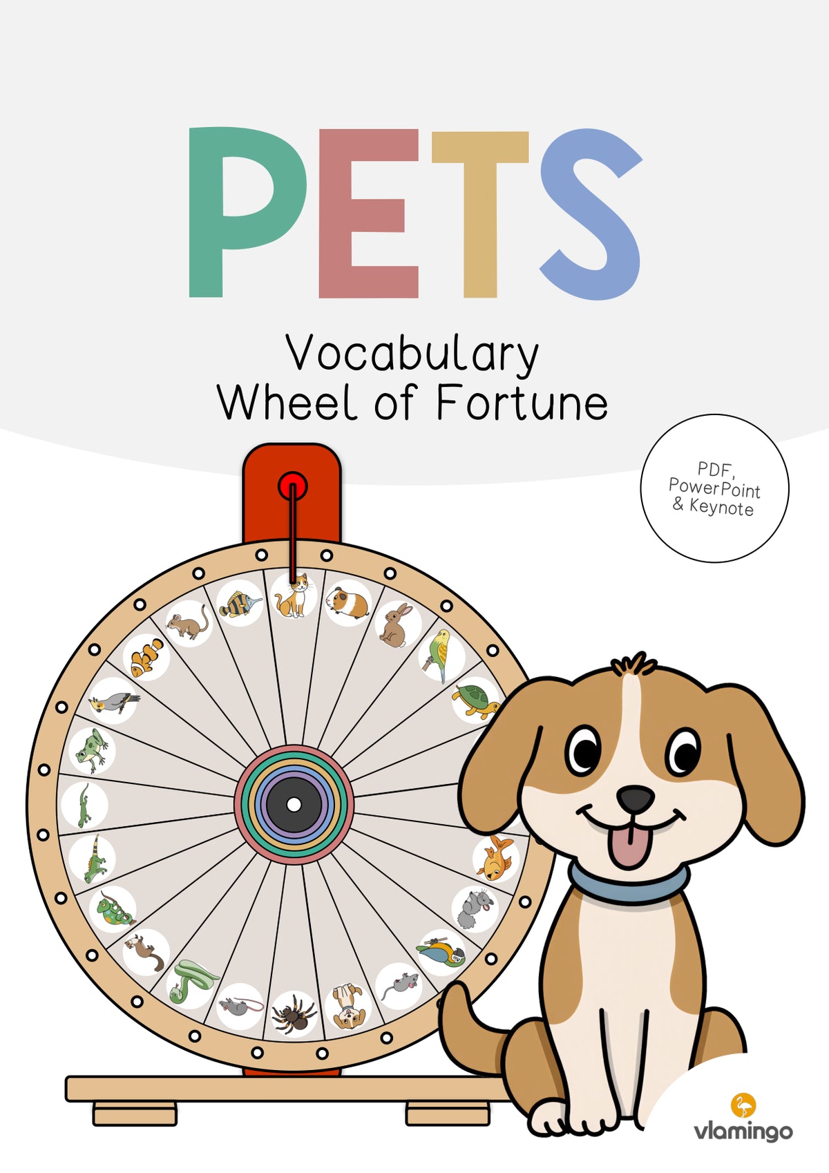 de englisch pets vocabulary wheel of fortune 001