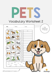 de englisch pets vocabulary worksheet 2 001