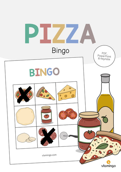 Pizza: Bingo (Englisch)