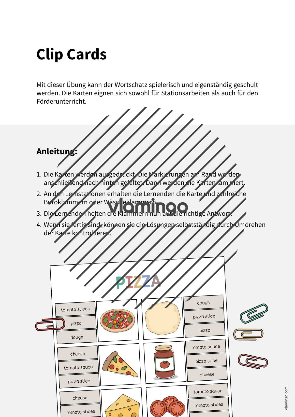 de englisch pizza clip cards 002